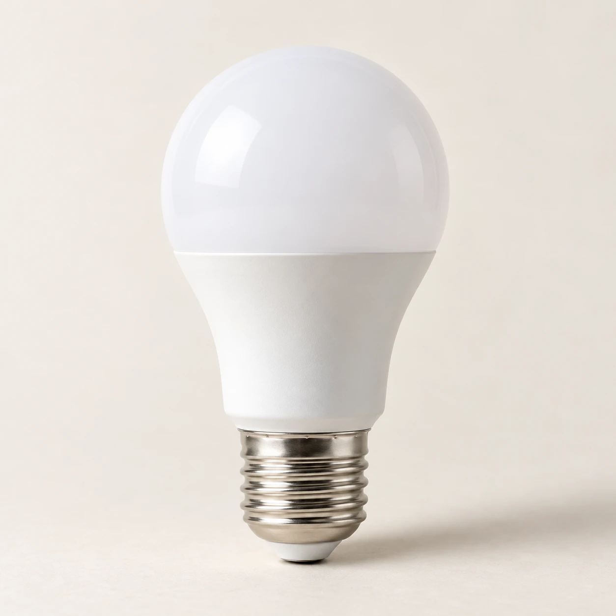 Illustrative photograph of an unbranded LED bulb